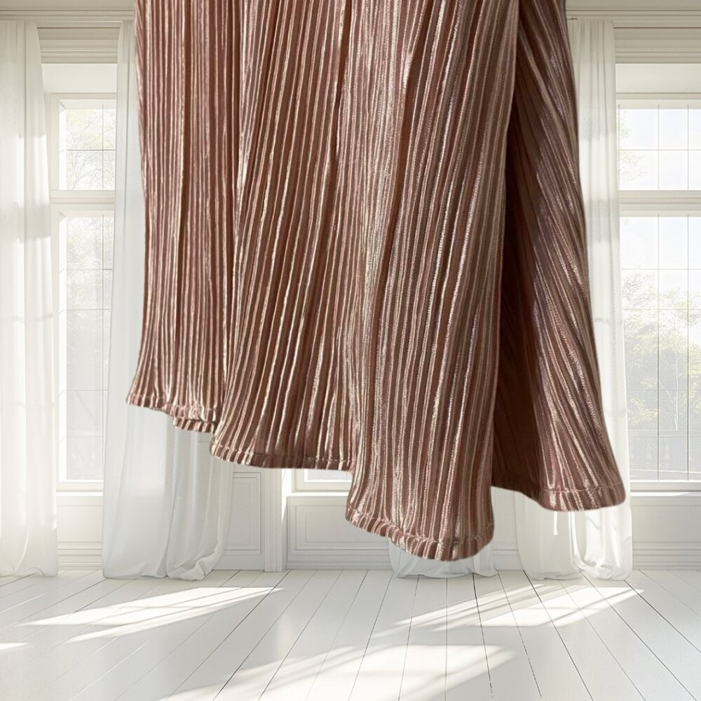 NWT A New Day Blush Pink Pleated Swing Top Sleeveless Keyhole Back Large - Picture 10 of 15